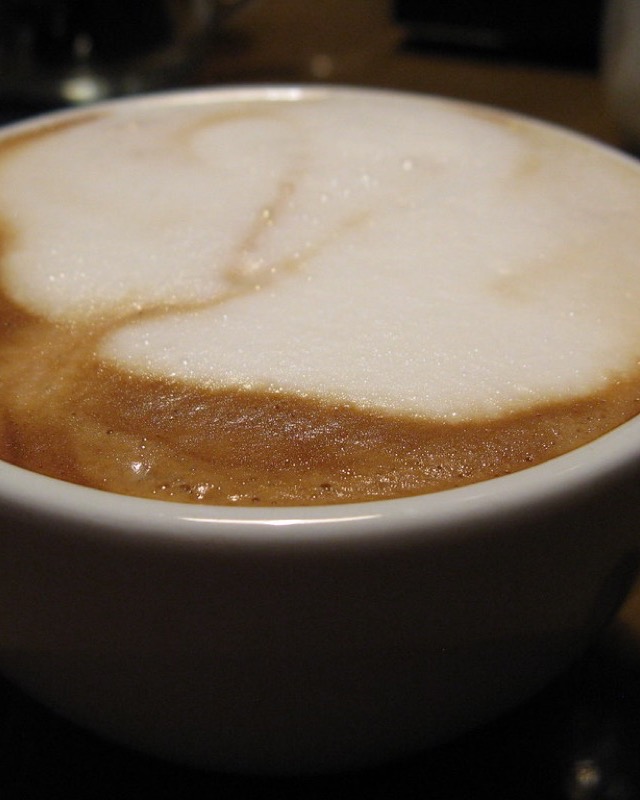 A coffee (latte) I made today